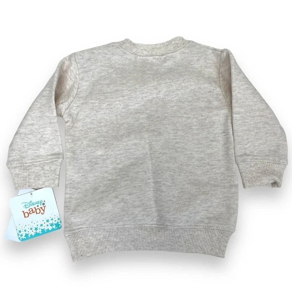 NWT Disney Baby Winnie The Pooh Graphic Pullover Sweatshirt Oatmeal Size 0-3 Mon - Picture 5 of 7